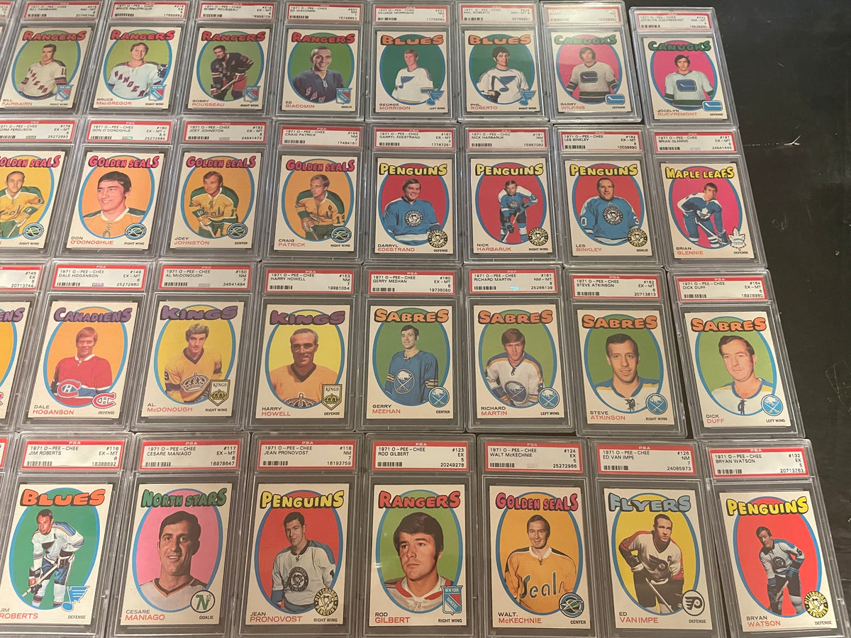 1971-72 O-Pee-Chee Hockey Graded Partial Set- PSA Registry Ranked #54 (31.44%)