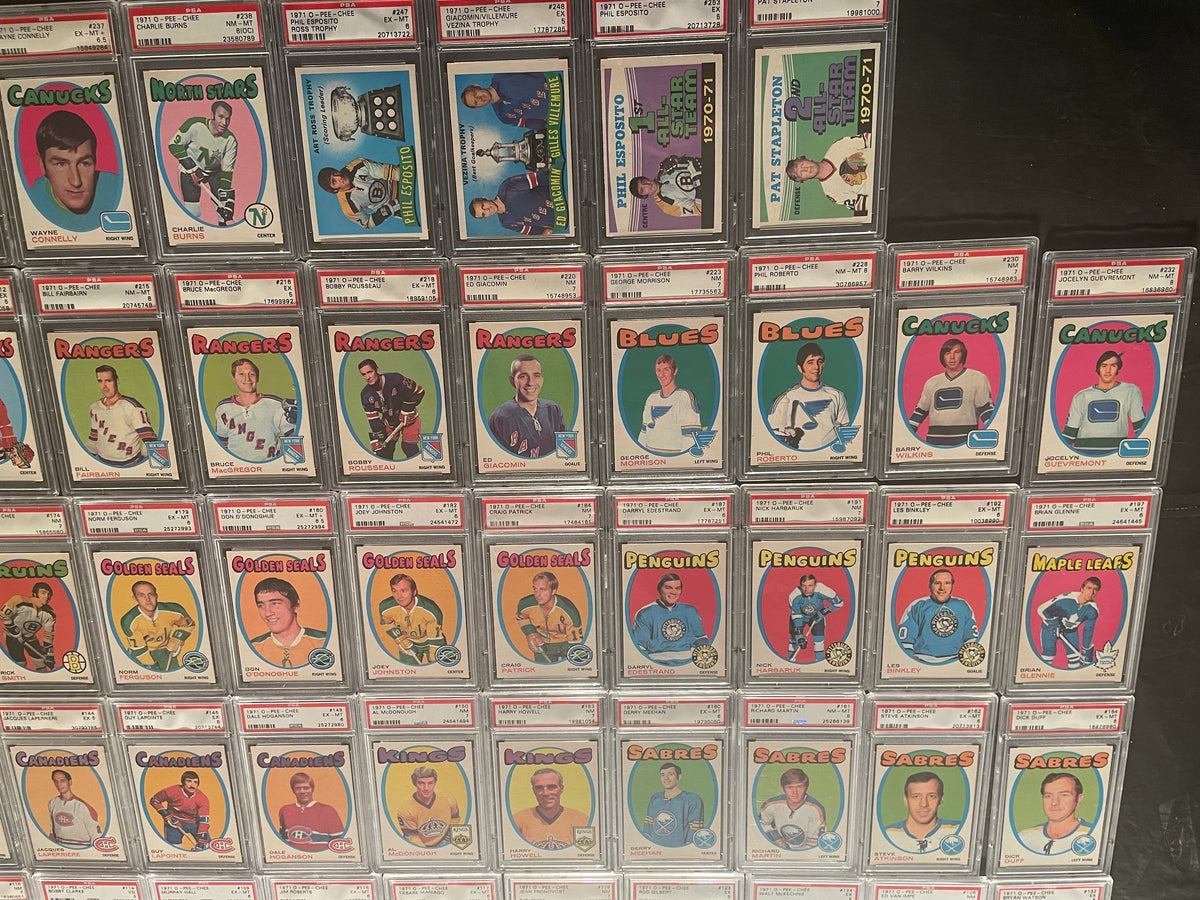 1971-72 O-Pee-Chee Hockey Graded Partial Set- PSA Registry Ranked #54 (31.44%)
