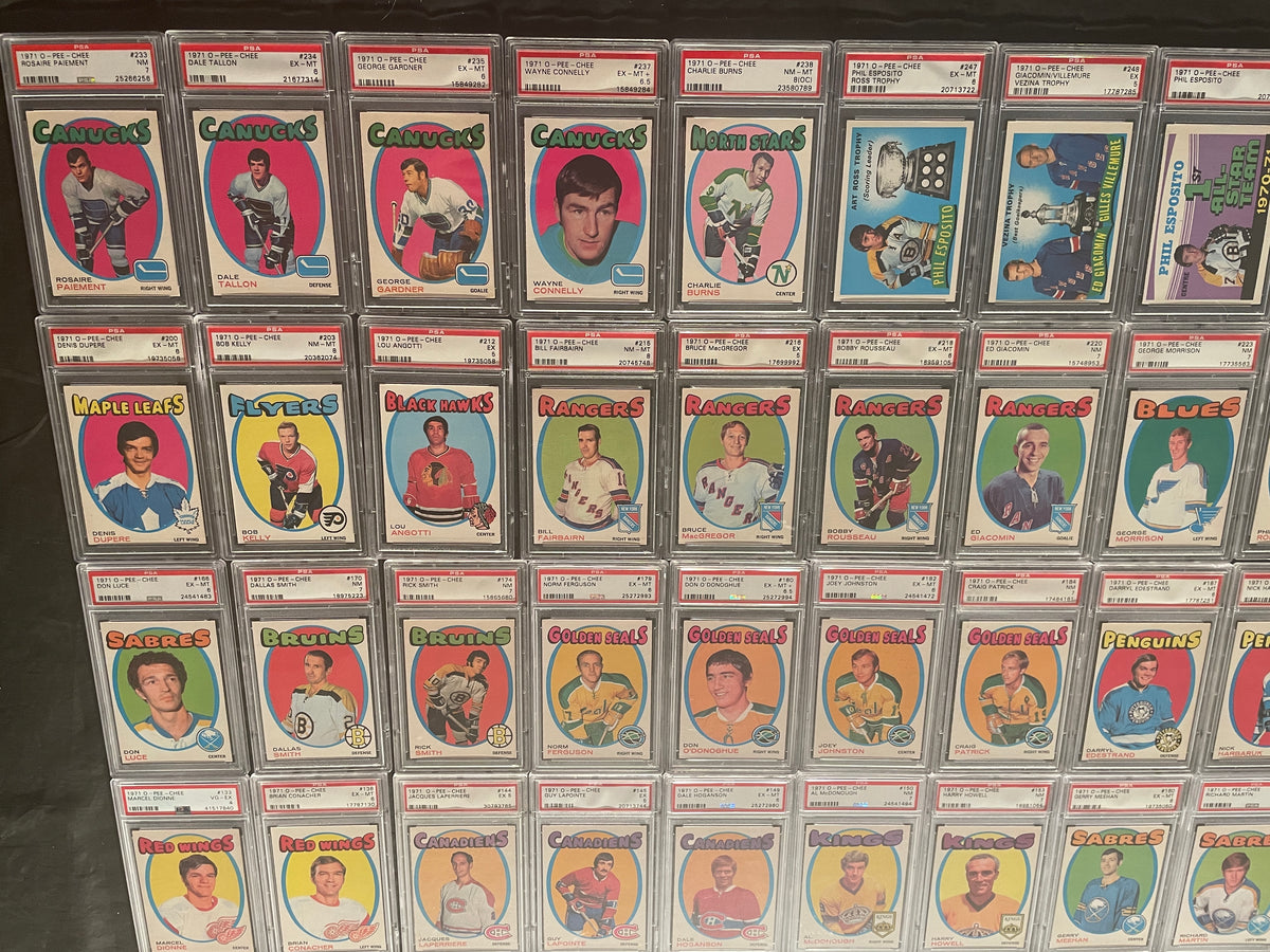 1971-72 O-Pee-Chee Hockey Graded Partial Set- PSA Registry Ranked #54 (31.44%)