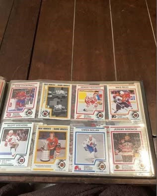 1991  -92 Kraft Kraft Dinner NHL 75th Anniversary Complete Hockey Card Set in Binder