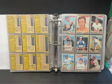 1970 O-Pee-Chee (OPC) Baseball Card Lot – 250/546 – w/ Binder & Sleeves – Starter Set!