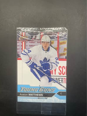 2016-17 Upper Deck Series 1 Auston Matthews JUMBO Young Guns Rookie #201 – FACTORY SEALED!