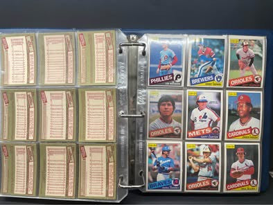 1985 O-Pee-Chee Baseball Cards Partial Set (340/396)
