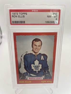 1973 Topps Ron Ellis PSA 8 Graded Card