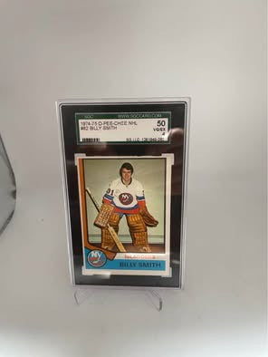 1974-75 Second Year OPC Billy Smith Graded Card!