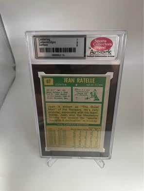 1971-72 Topps Jean Ratelle #97 - New York Rangers - SCD Graded 7.5 NM+