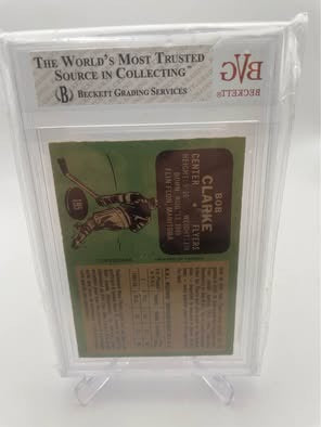1970-71 O-Pee-Chee Bobby Clarke ROOKIE #195 - Graded BVG 5.5 Excellent - Flyers HOF