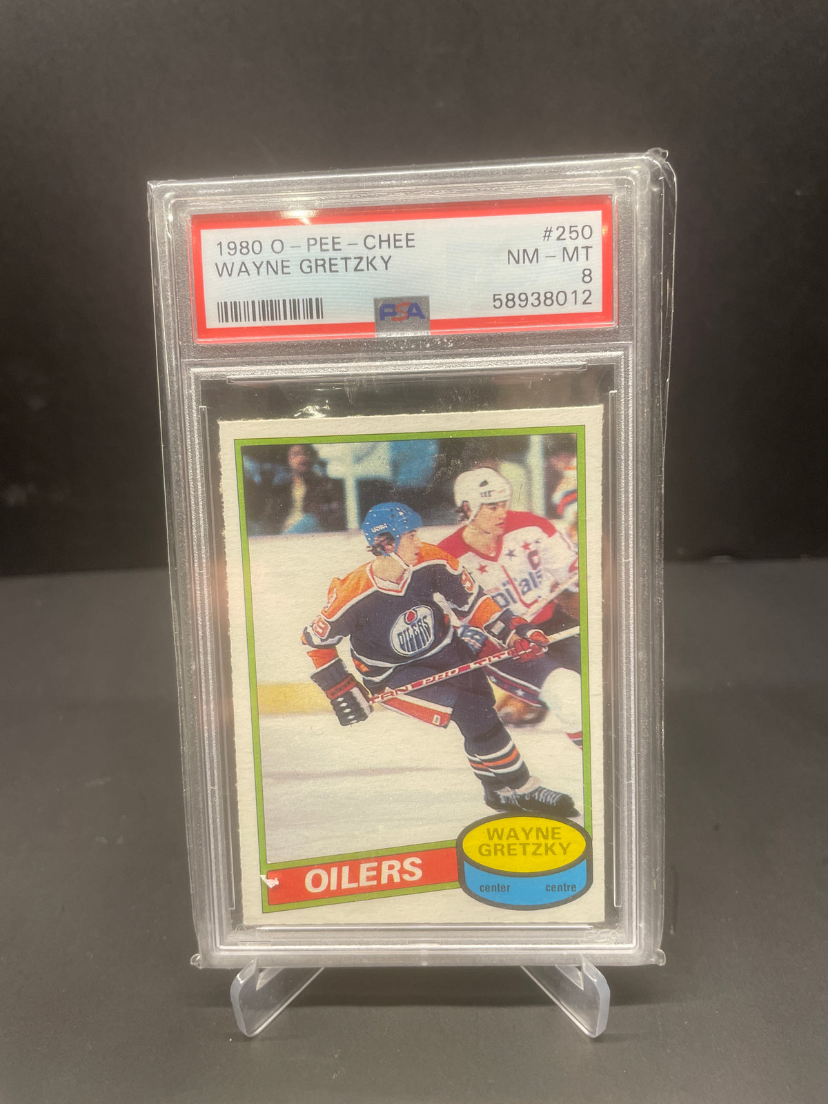 1980-81 O-Pee-Chee Wayne Gretzky #250 (2nd Year) — PSA 8 NM-MT