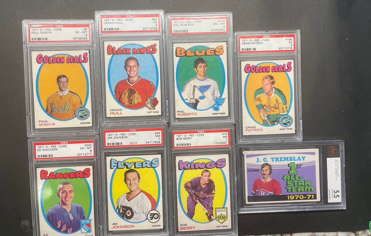 1971 O-Pee-Chee Graded Hockey Card Lot – PSA / BVG (Will Separate)