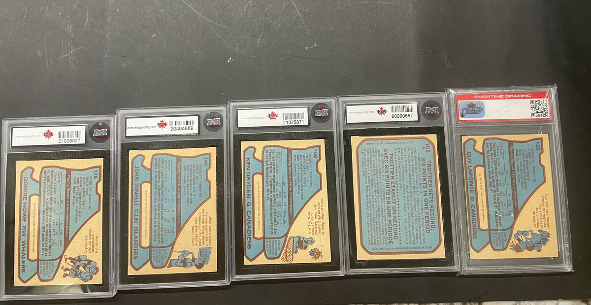 1979-80 O-Pee-Chee Hockey Graded Lot - Gordie Howe, Ken Dryden + More