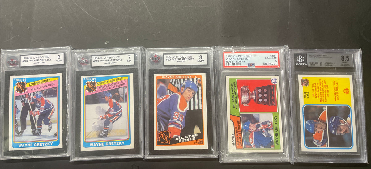 High-Grade Vintage Wayne Gretzky Graded O-Pee-Chee Collection – PSA / BVG / KSA