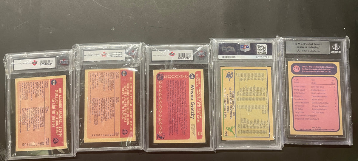 High-Grade Vintage Wayne Gretzky Graded O-Pee-Chee Collection – PSA / BVG / KSA