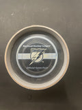 Vintage Tampa Bay Lightning NHL Official Game Puck with Center Ice Display Case