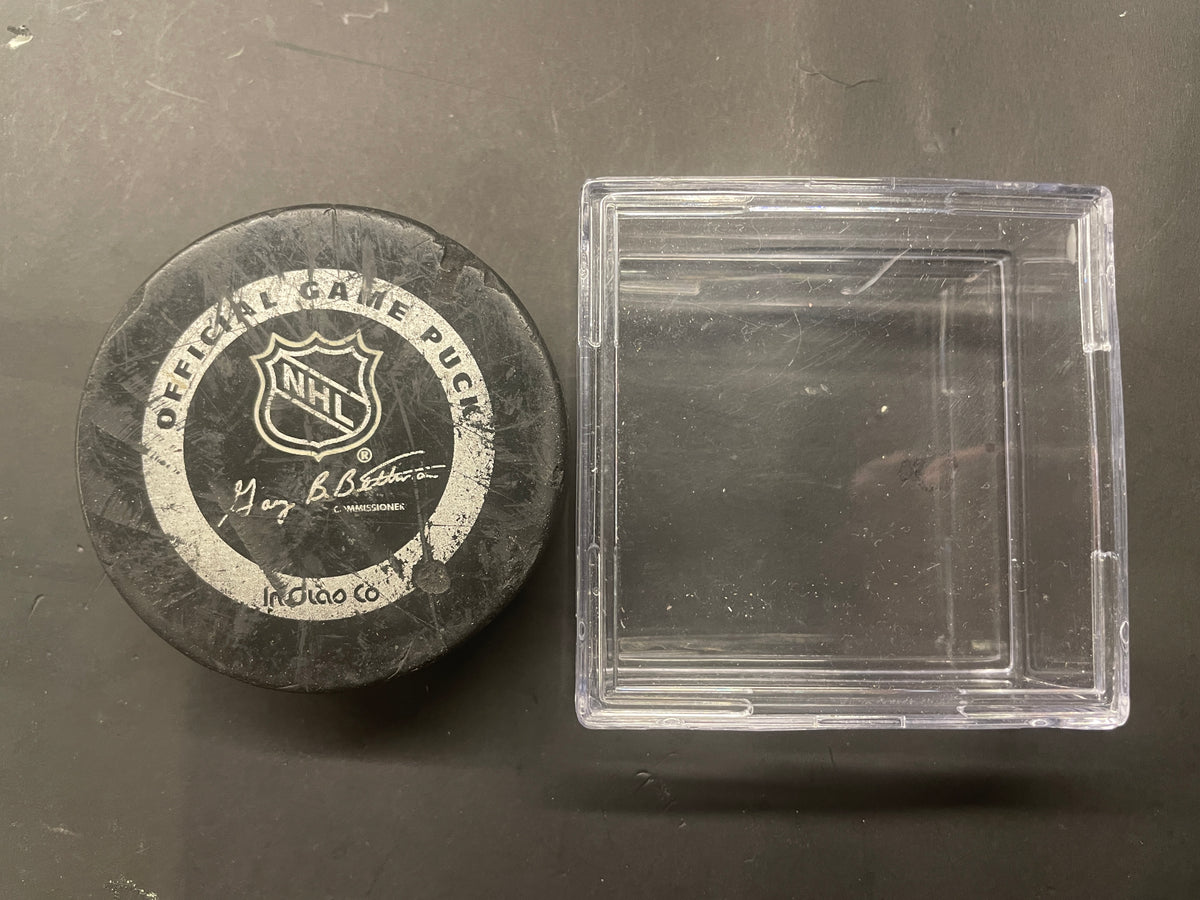 Vintage Toronto Maple Leafs 75th Anniversary Official Game Puck with Display Case