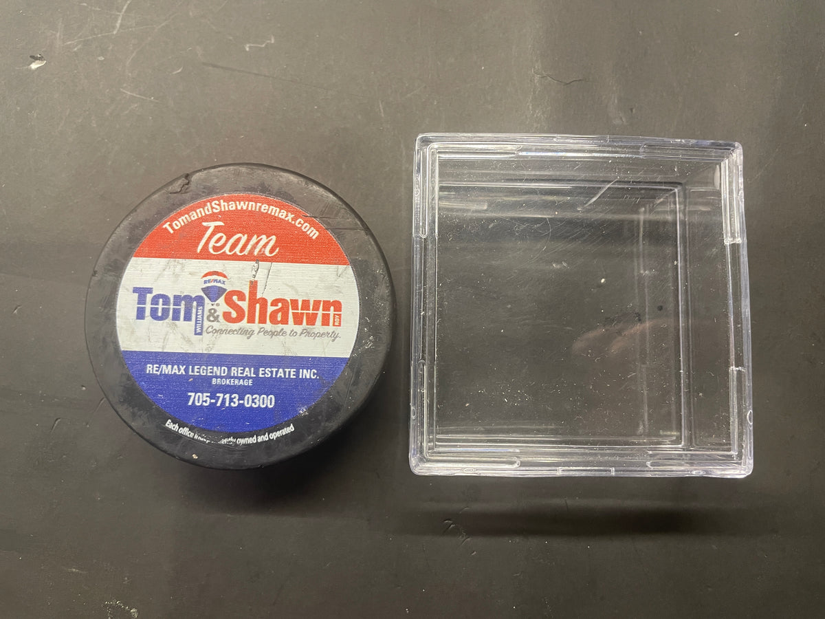 North Bay Battalion OHL Official Game Puck with Display Case
