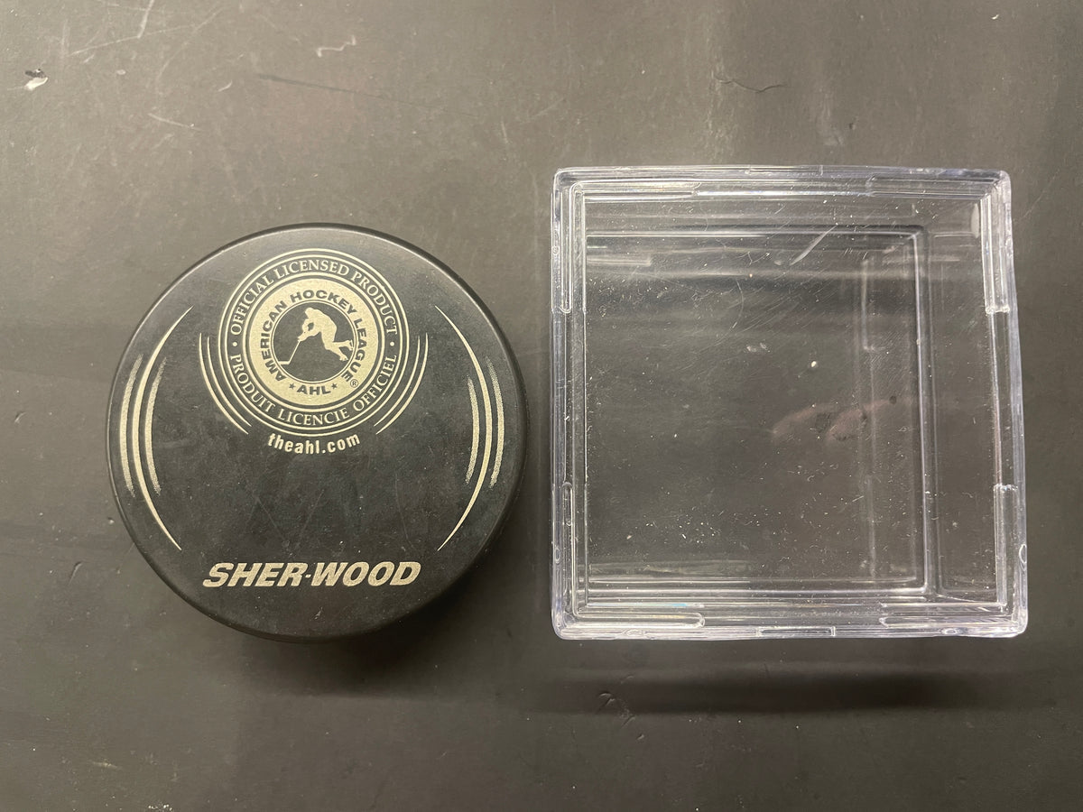 Vintage Toronto Marlies AHL Official Sher-Wood Puck with Display Case
