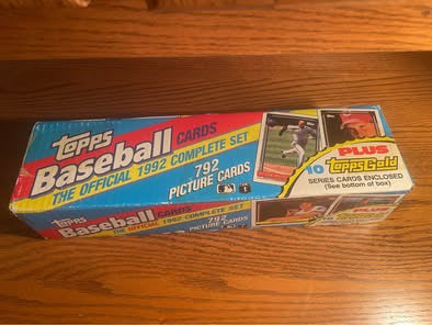 1992 Topps Baseball Complete Box Set – 792 Cards (Open Box)