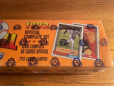 1992 O-Pee-Chee Baseball Cards Complete Factory Sealed Official Set (792 Cards)