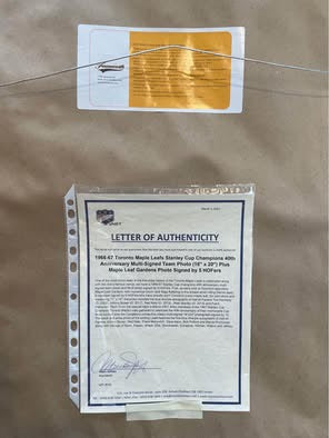Rare Framed 1966-67 Toronto Maple Leafs Multi-Signed Stanley Cup Photo + COA