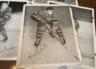 Vintage 1940s/1950s Montreal Canadiens Team-Issued Premium Photos – Rare Lot of 27
