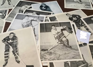 Vintage 1945-1954 Quaker Oats NHL Hockey Premium Photo Lot (34 Total)