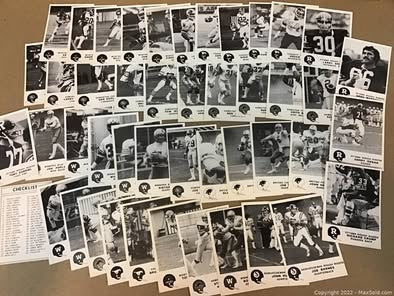 1981 JOGO Stars of the CFL Trading Cards – Near Set (46 of 50)