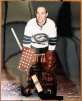 Rare Vintage Charlie Hodge Autographed 8x10 Photo - Inaugural Canucks Season!