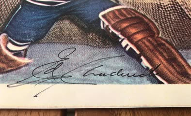 Ed Chadwick Autographed 8x10 Toronto Maple Leafs Photo