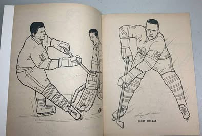 Rare Vintage 1964/65 Toronto Maple Leafs "Hockey Action" Unused Colouring Book – Mint Condition!