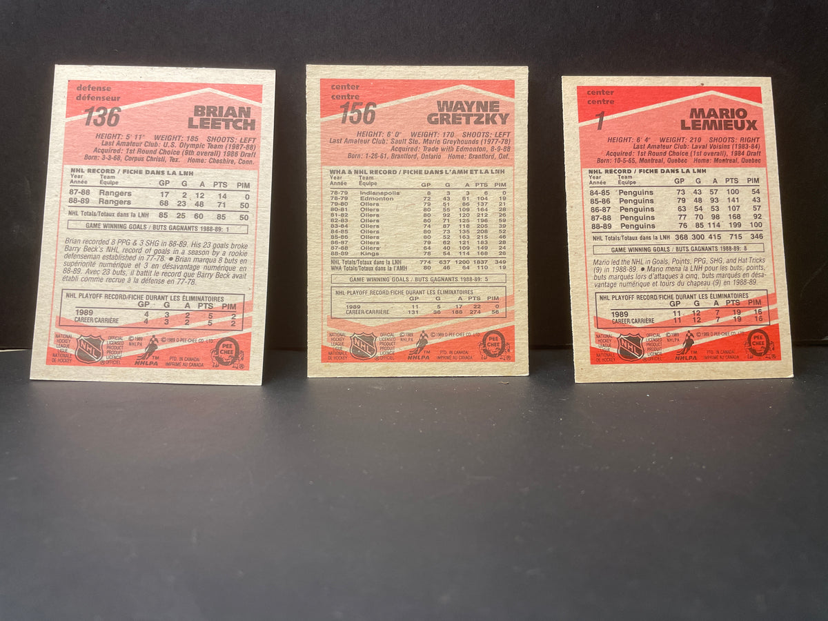 NM 1989-90 O-Pee-Chee Hockey Complete Set Rookies & Stars – Sakic, Fleury, and Gretzky, Lemieux