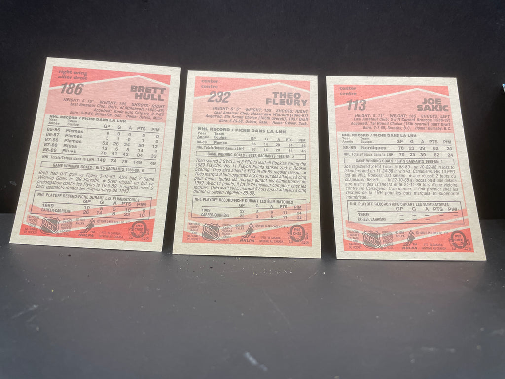 NM 1989-90 O-Pee-Chee Hockey Complete Set Rookies & Stars – Sakic, Fleury, and Gretzky, Lemieux