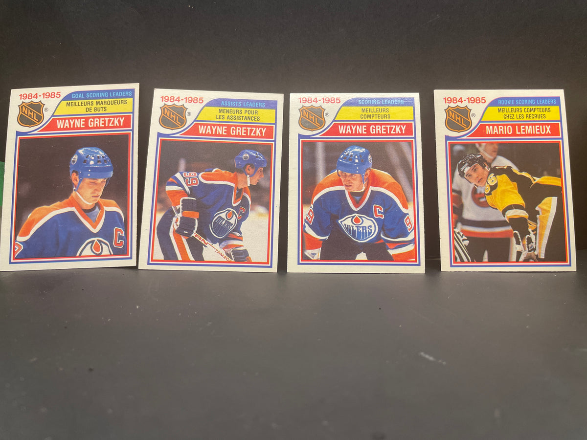 NM 1985-1986 O-Pee-Chee NHL Hockey Card Set – 263/264 Cards – Multiple Gretzky & MacInnis Rookie Card